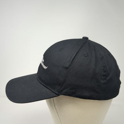 Hit Total by Verizon Logo Embroidered Black Baseball Cap Hat One Size Strapback