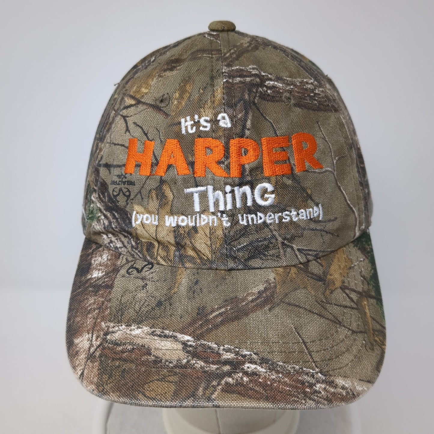 It's A Harper Thing Slideback Hat Multi Camo One Size Realtree Hunting