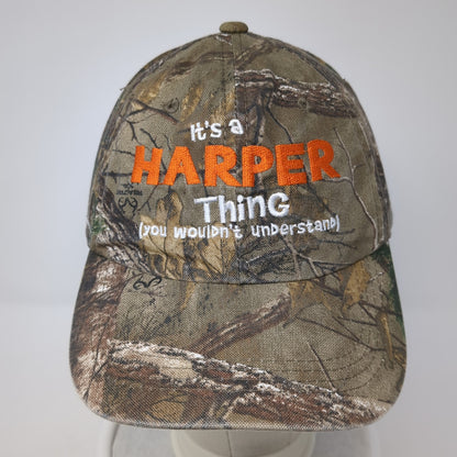 It's A Harper Thing Slideback Hat Multi Camo One Size Realtree Hunting