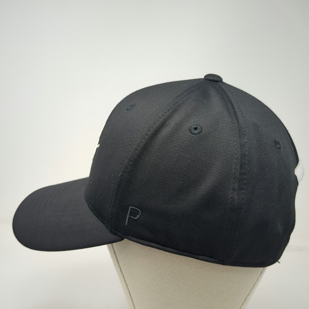 Puma Snapback Black One Size Hat Snowman Embroidery Performance Enjoy Golf Brim