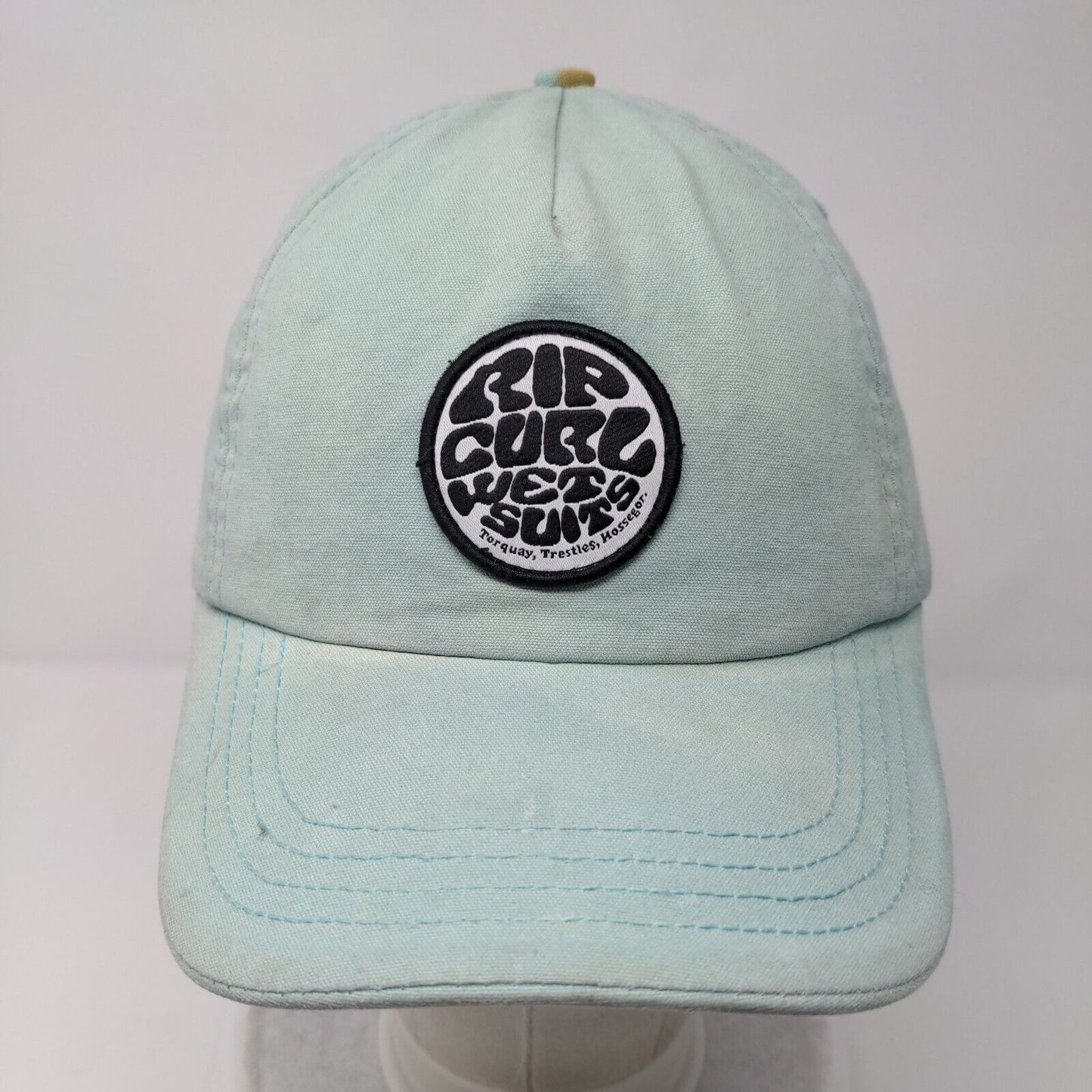 Rip Curl Wet Suits Slideback Hat Greenish-Blue OSFA Adjustable Embroidered