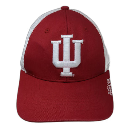 Indiana Hoosiers NCAA Zephyr Trucker Hat Red White One Size Mesh Snapback IU