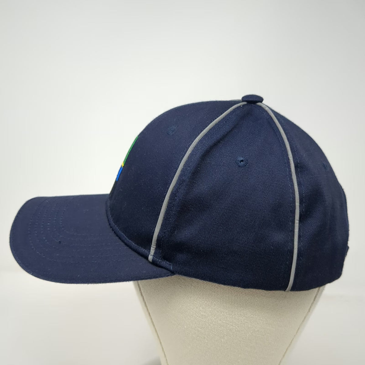 Image Solutions Baseball Cap Blue One Size Reflective Piping Tanzania Flag Logo
