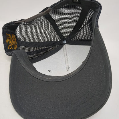 Stryder Trucker Hat Gray One Size Moab Utah Delicate Arch Patch Snapback Mesh