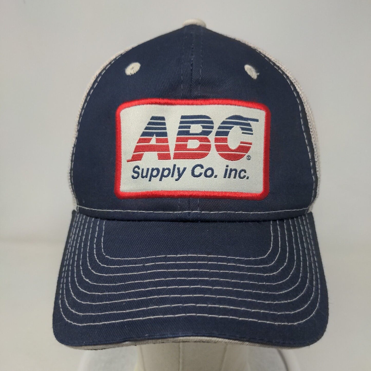 ABC Supply Co Inc. Strapback Trucker Hat Multicolor One Size Mesh Back 6 Panel