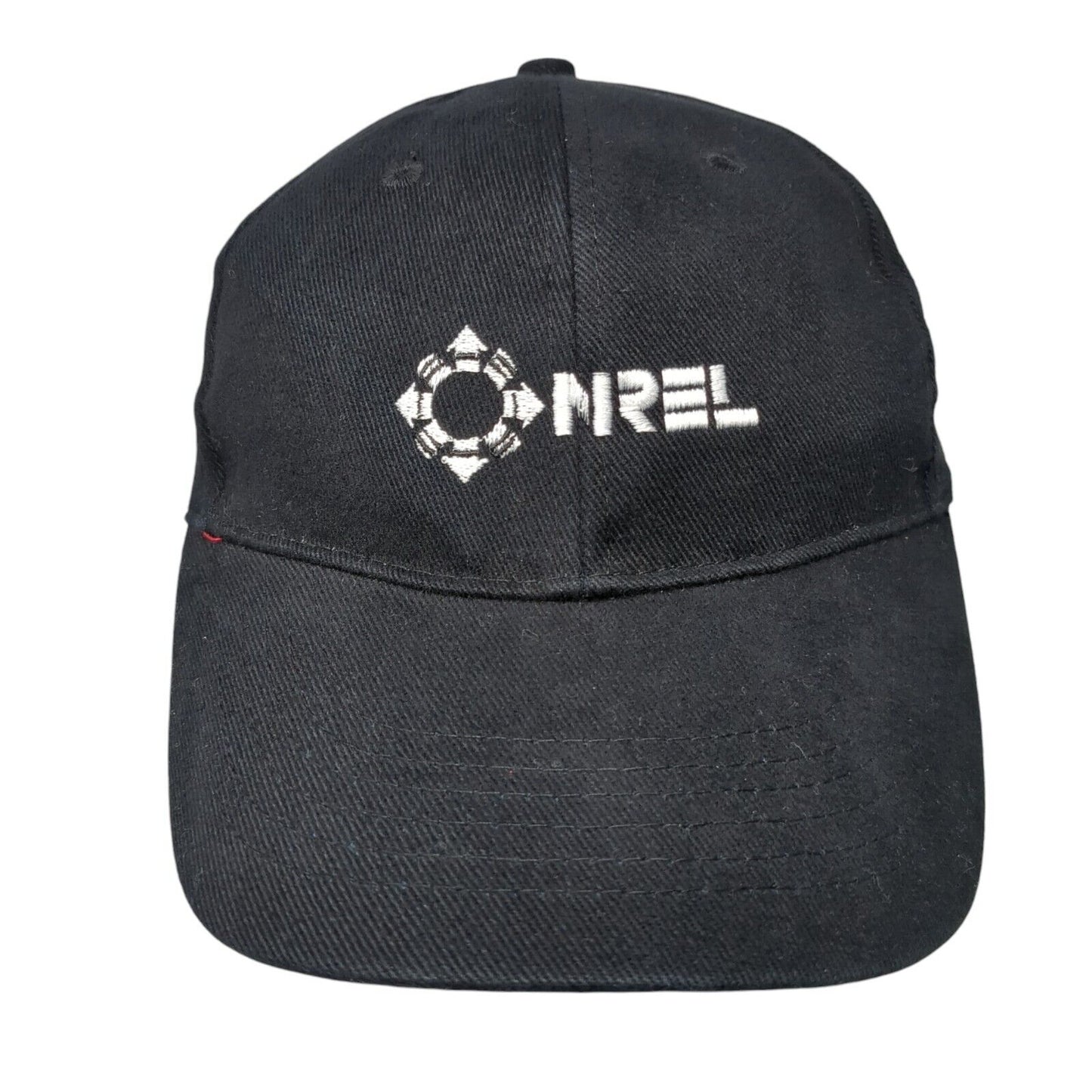 Onrel Slideback Hat Black OSFA Adjustable Embroidered Port & Company Cotton