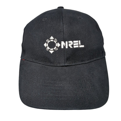 Onrel Slideback Hat Black OSFA Adjustable Embroidered Port & Company Cotton