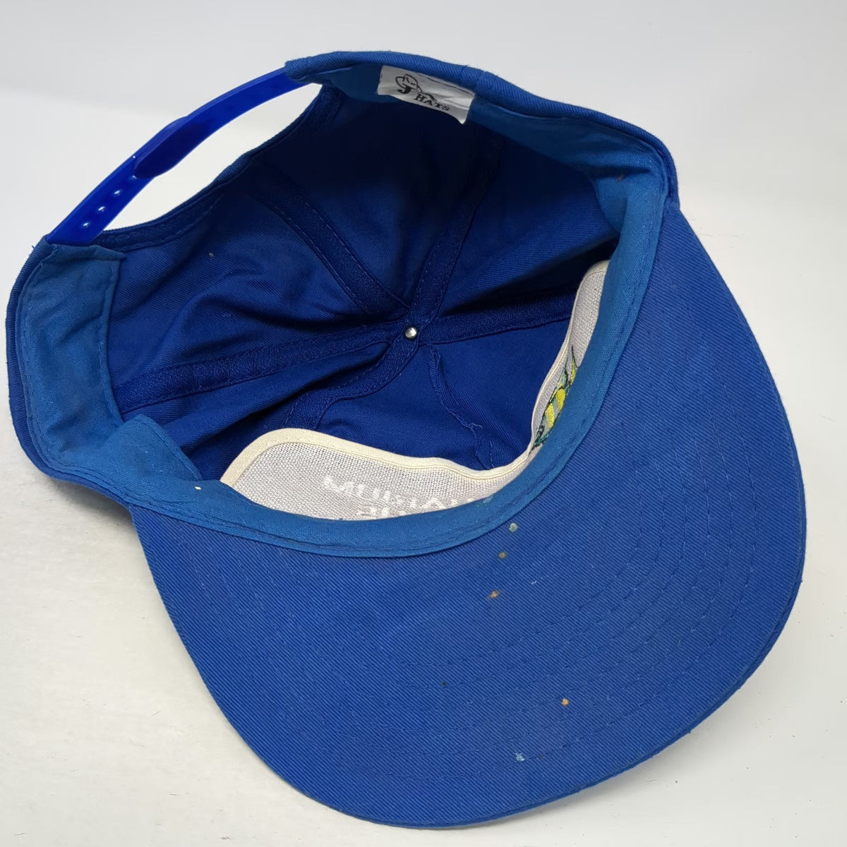 J Hats Aquarium of the Americas Hat Blue One Size 5 Panel Snapback Cotton Fish