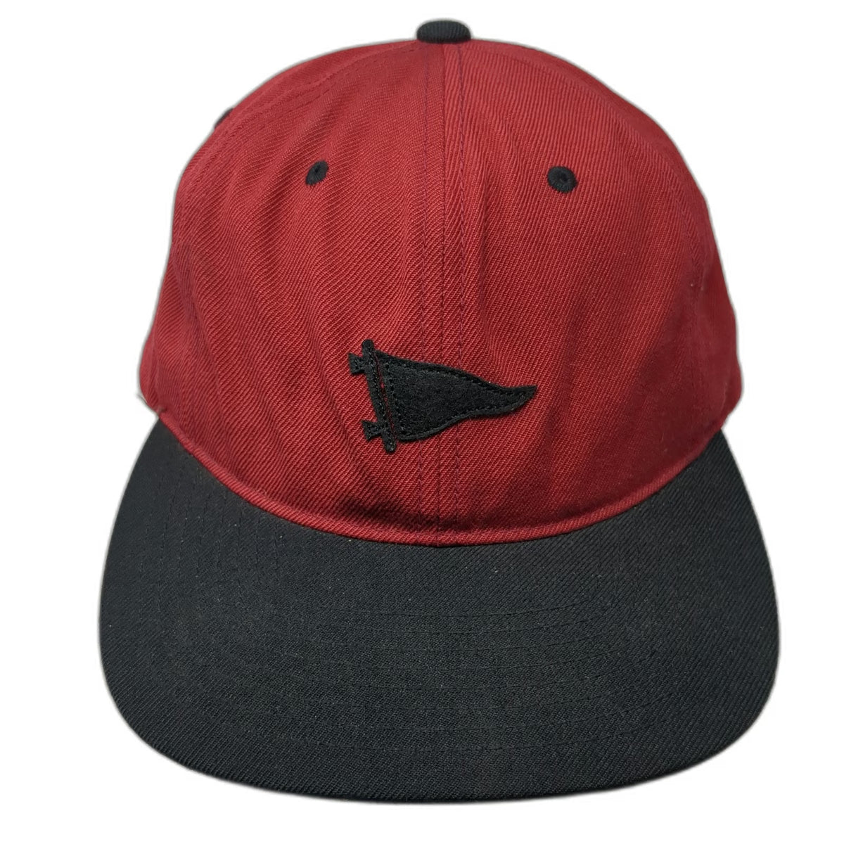 Primitive Snapback Red One Size Pennant Logo Green Underbrim Skateboarding Hat