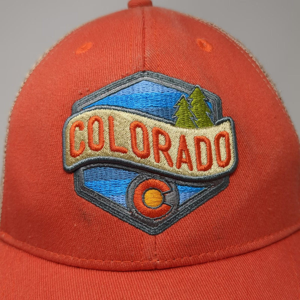 Mountain States Specialties Colorado Orange One Size Mesh Baseball Cap Hat