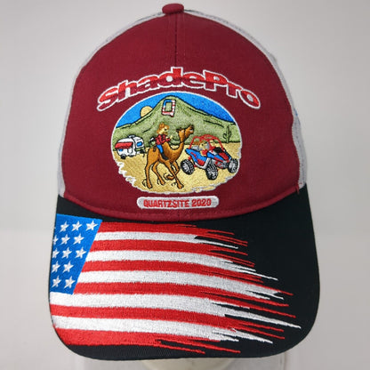ShadePro Quartzsite 2020 Strapback Hat Multicolor One Size USA Flag