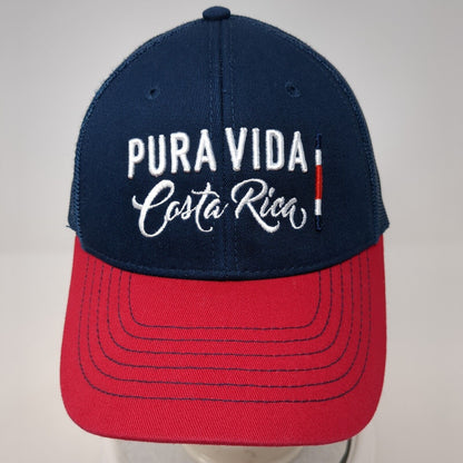 Pura Vida Costa Rica Snapback Trucker Hat Multicolor OS Adjustable Mesh Back