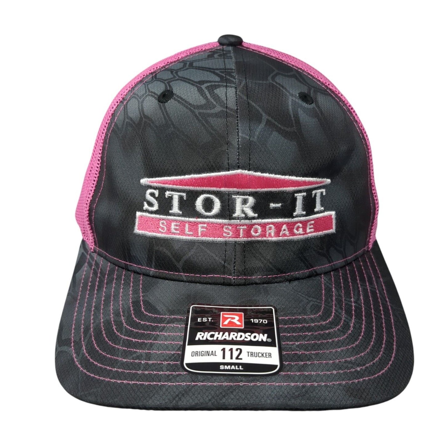 Stor-It Self Storage Snapback Trucker Hat Camouflage Small Mesh W/Tag Richardson