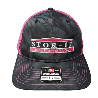 Stor-It Self Storage Snapback Trucker Hat Camouflage Small Mesh W/Tag Richardson