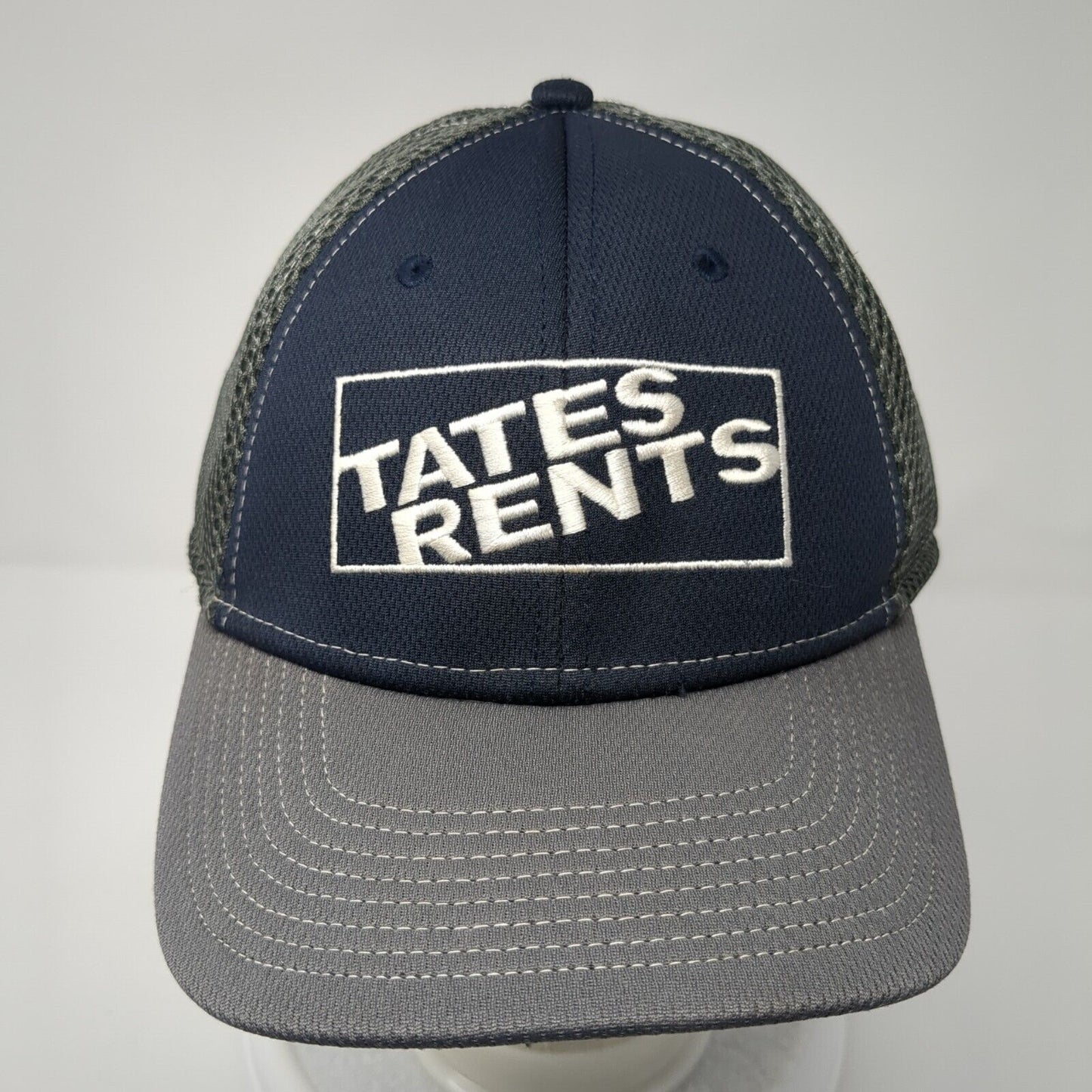 Tates Rents Fitted Mesh Back Hat Multi L/XL Colorblock Embroidered