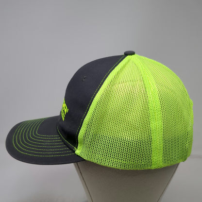 Port Authority Nucor Vulcraft Trucker Hat Gray Yellow One Size Mesh Snapback