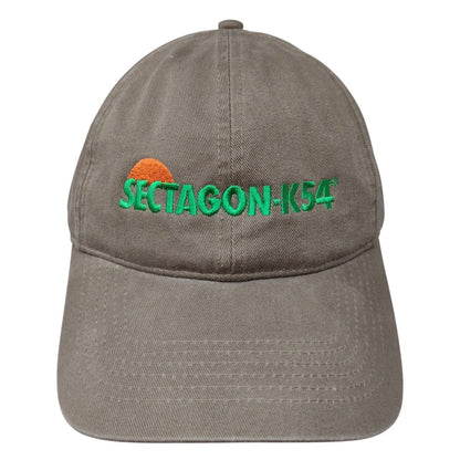 Sectagon-K54 Slideback Hat Tan One Size Adjustable Embroidered Pacific Headwear