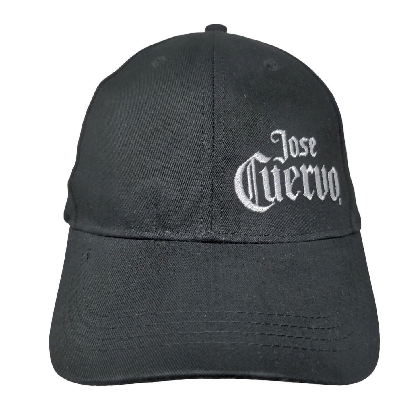 Jose Cuervo Slideback Hat Black OSFM Adjustable Embroidered Quake City Caps