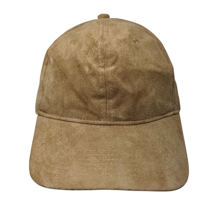 BP. Strapback Hat Tan OSFA Adjustable Solid Blank Vent Holes Suede