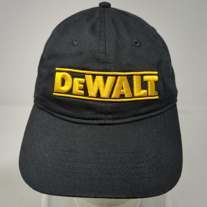 DeWalt Baseball Cap Black One Size Guaranteed Tough Cotton Slideback Hat