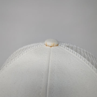 Blue Waters Marathon Trucker Hat White OS Adjustable Mesh Back Port Authority