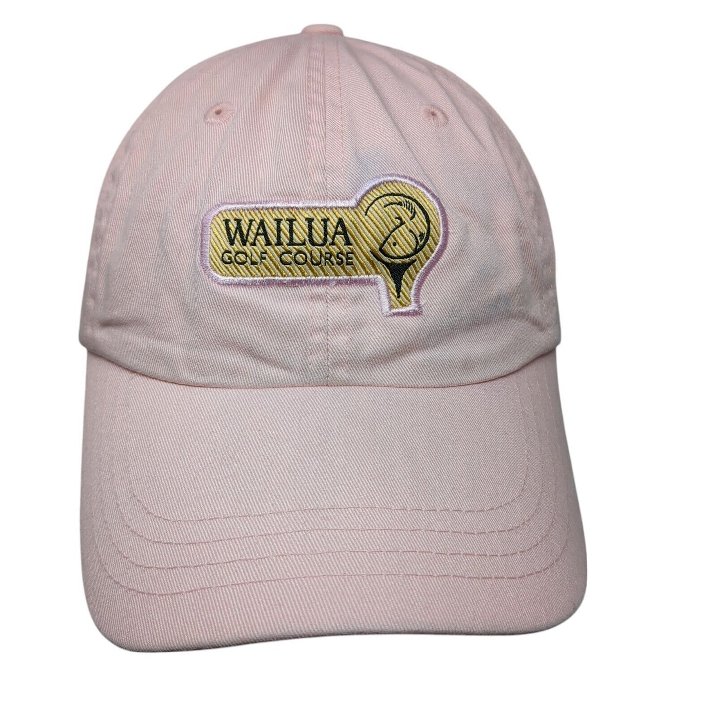 Wailua Golf Course Slideback Hat Pink One Size Adjustable Embroidered Imperial