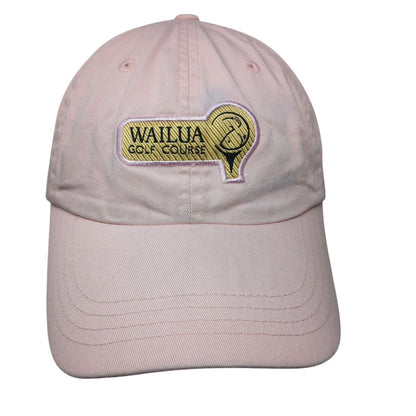 Wailua Golf Course Slideback Hat Pink One Size Adjustable Embroidered Imperial