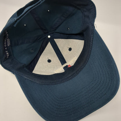 Spudinators Strapback Hat Blue One Size Adjustable Embroidered Port & Company