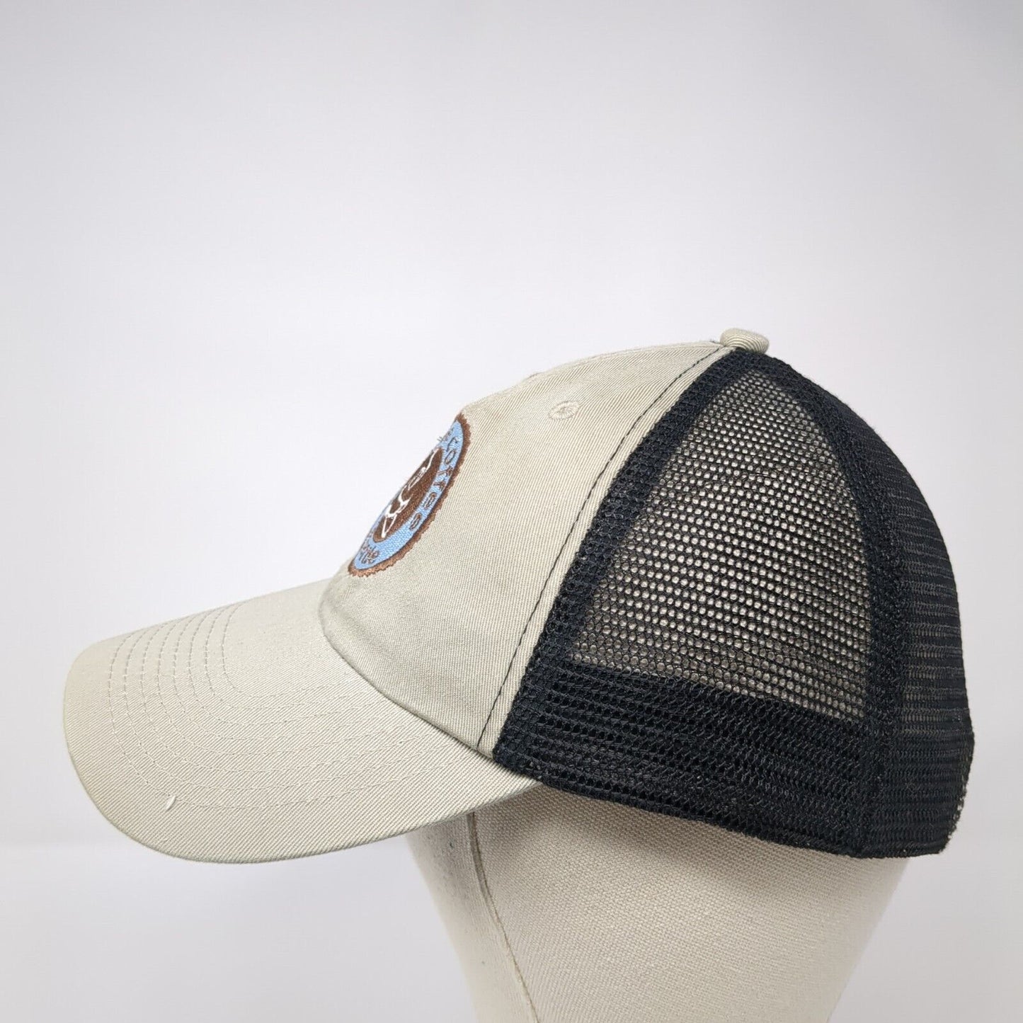 Moore Coffee Seattle Slideback Trucker Hat Tan OS Adjustable AMC Deluxe