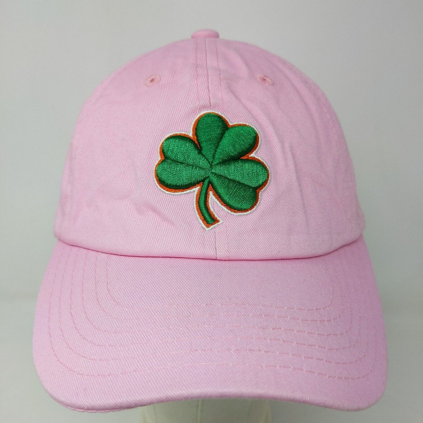 E by Elidan Girl's Slideback Hat Pink Adjustable Embroidered Logo Shamrock