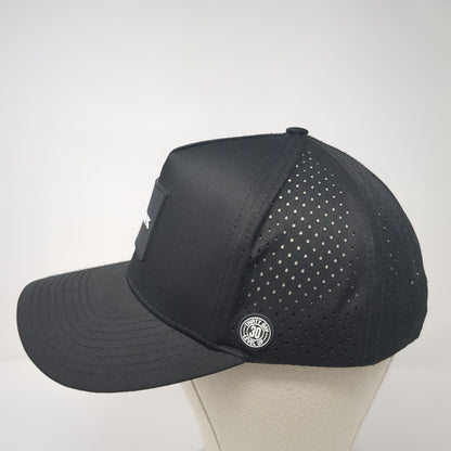 Hawx Patch Snapback Hat Black One Size Adjustable Laser Cut Outdoor