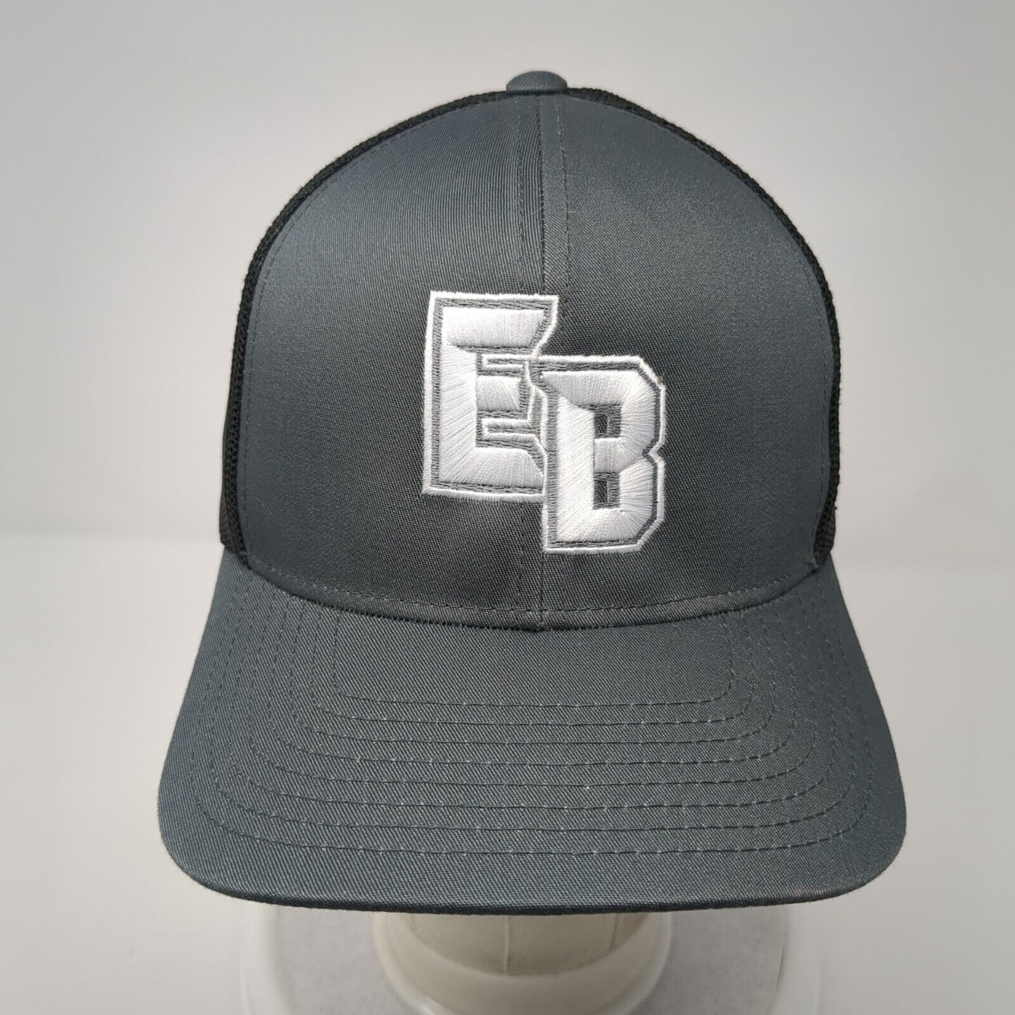 EB Snapback Mesh Back Trucker Hat Gray One Size Pacific Headwear