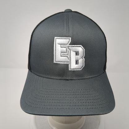 EB Snapback Mesh Back Trucker Hat Gray One Size Pacific Headwear