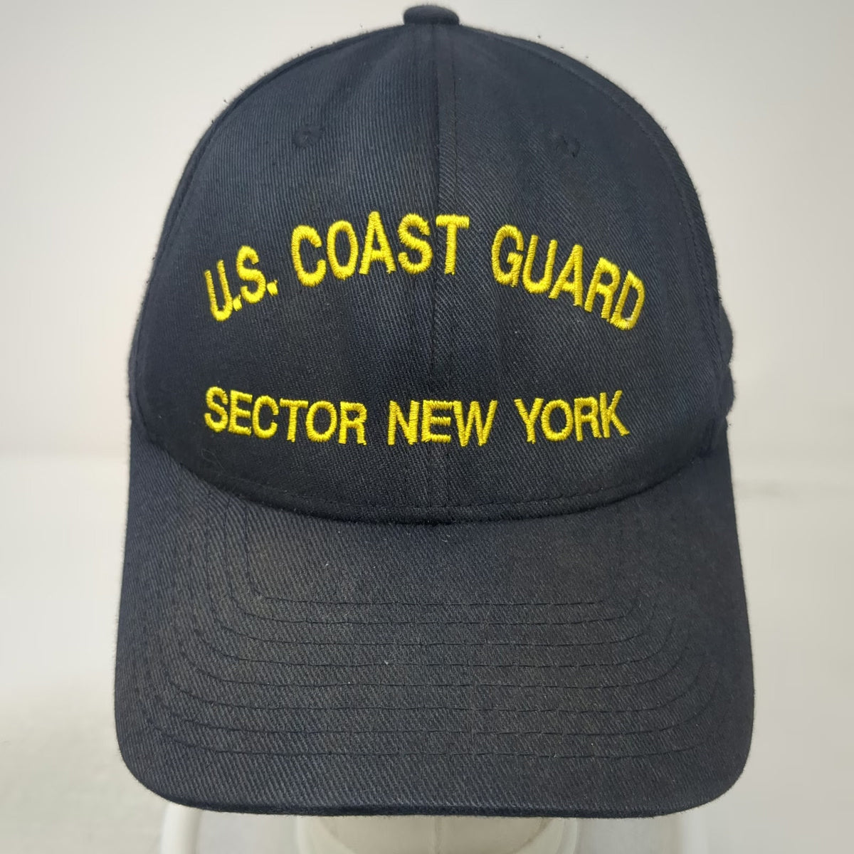 Flexfit Baseball Cap Blue One Size US Coast Guard Sector New York Hat Elastic