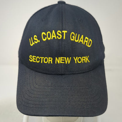 Flexfit Baseball Cap Blue One Size US Coast Guard Sector New York Hat Elastic