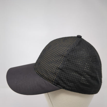 H&M Slideback Hat Black One Size Adjustable Breathable Mesh 6 Panel Polyester