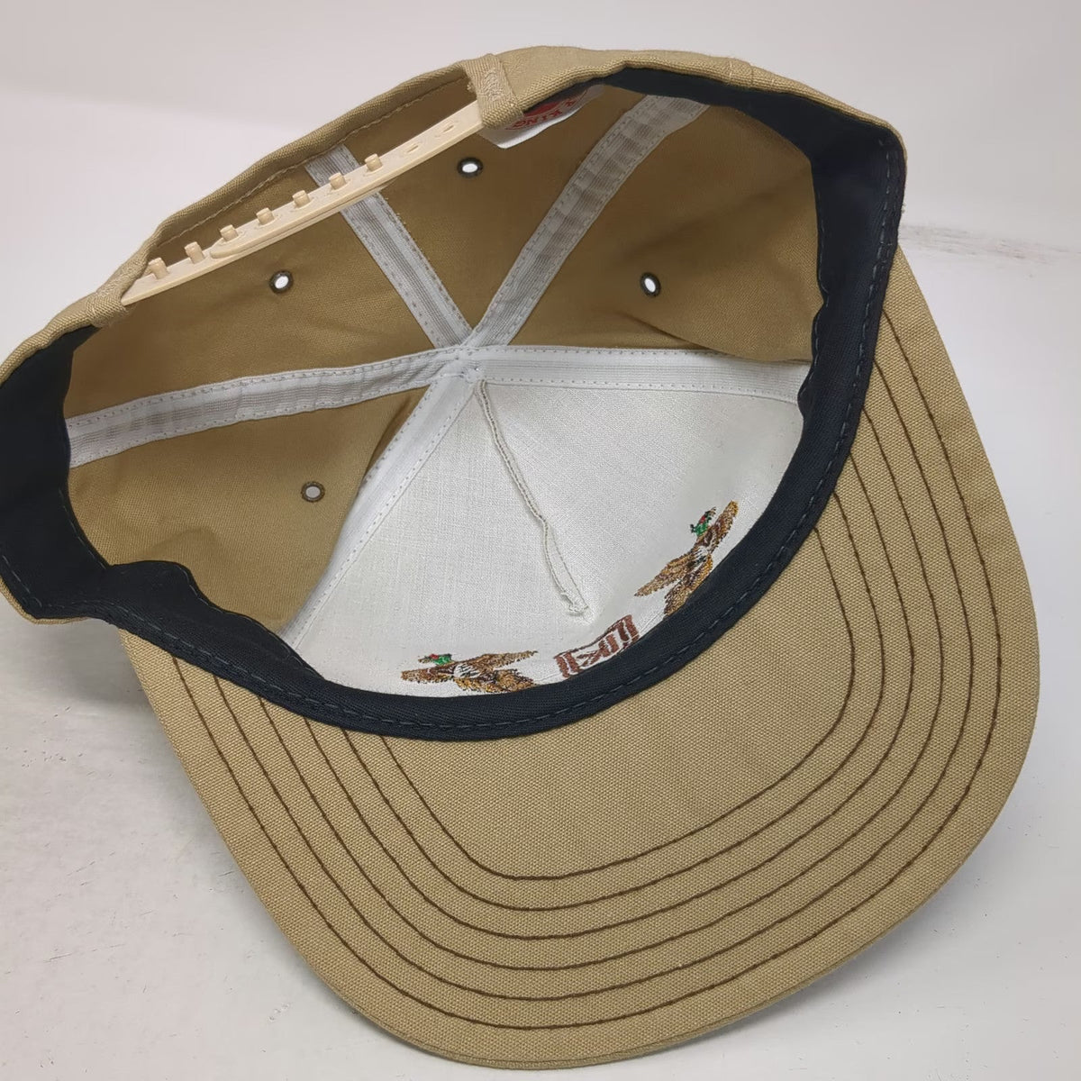 Kap King 5 Panel Brown One Size Pheasant Shield Snapback Hat Made in USA Hunting