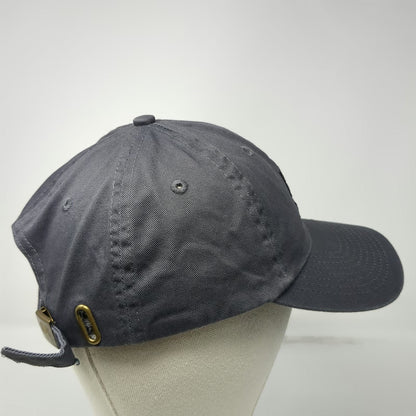 Buffalo Outdoors Baseball Cap Gray One Size Cotton Patch Logo Slideback Hat