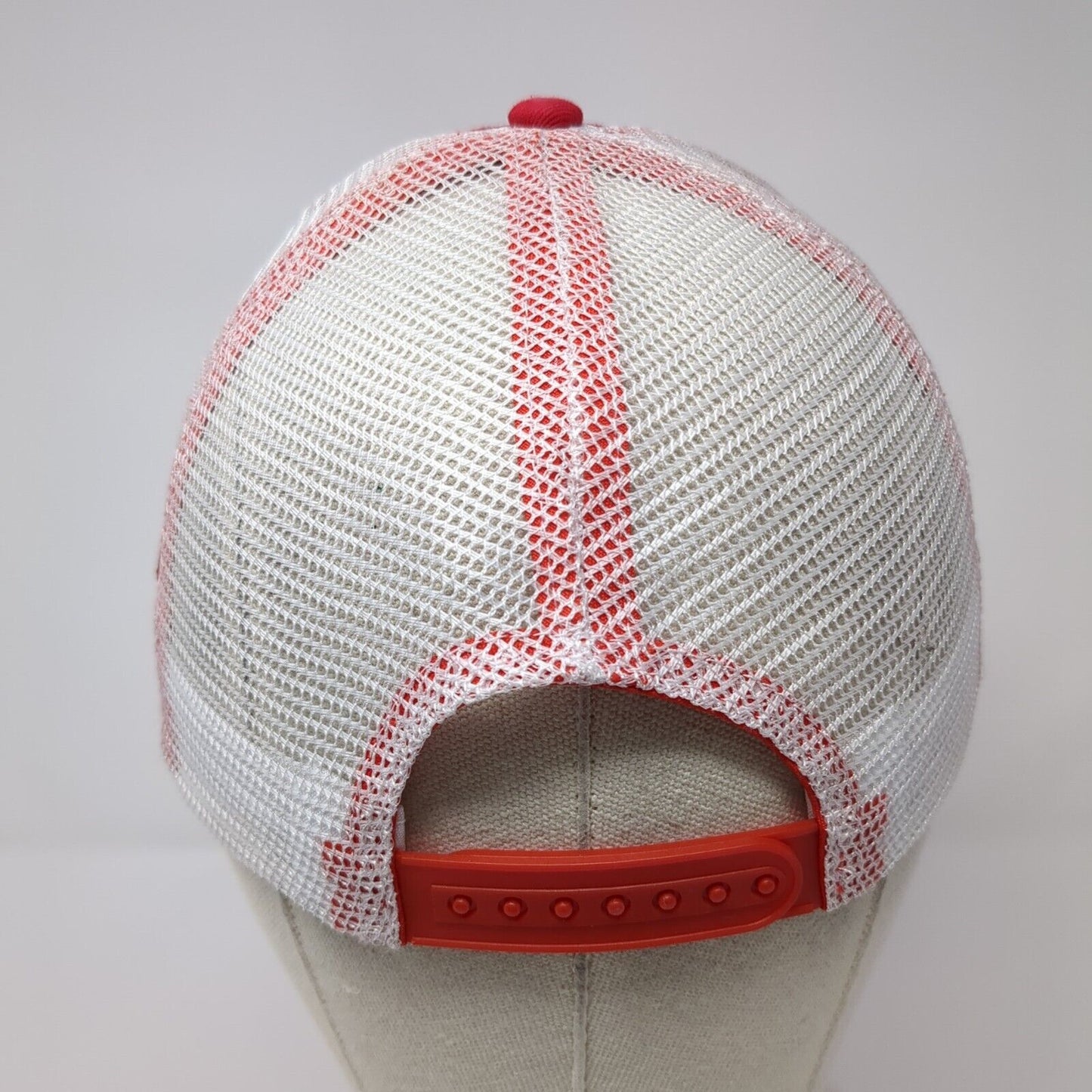 Craftsman ACE Snapback Trucker Hat Red One Size Adjustable Embroidered Mesh Back