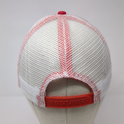 Craftsman ACE Snapback Trucker Hat Red One Size Adjustable Embroidered Mesh Back