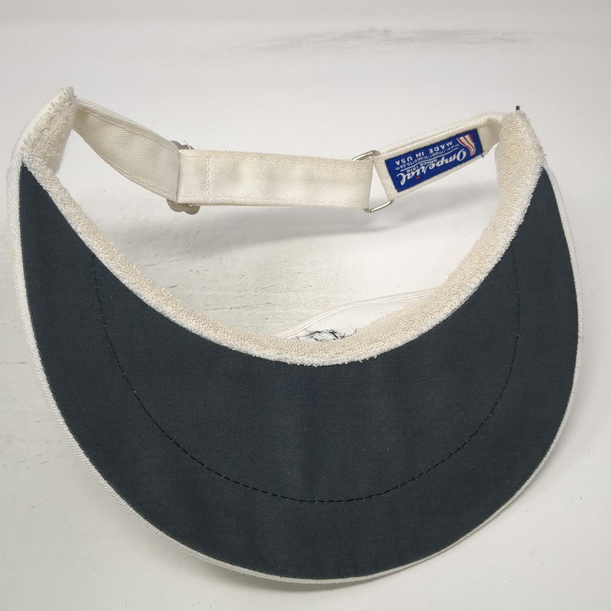 Imperial Visor White One Size McAfee Cup 2019 Golf Strapback Made in USA Hat