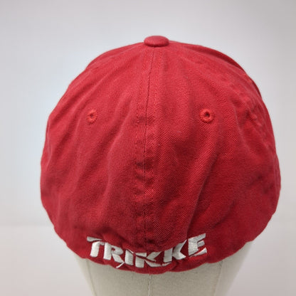 Trikke Fitted Hat Red S/M Embroidered Logo Port Authority 6 Panel