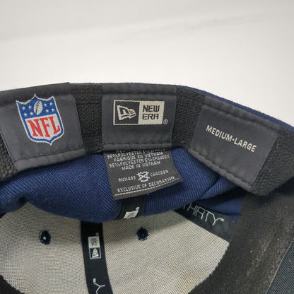 New Era NFL Seattle Seahawks Hat Blue Green L Cap 39THIRTY Stretch Fit Team Logo
