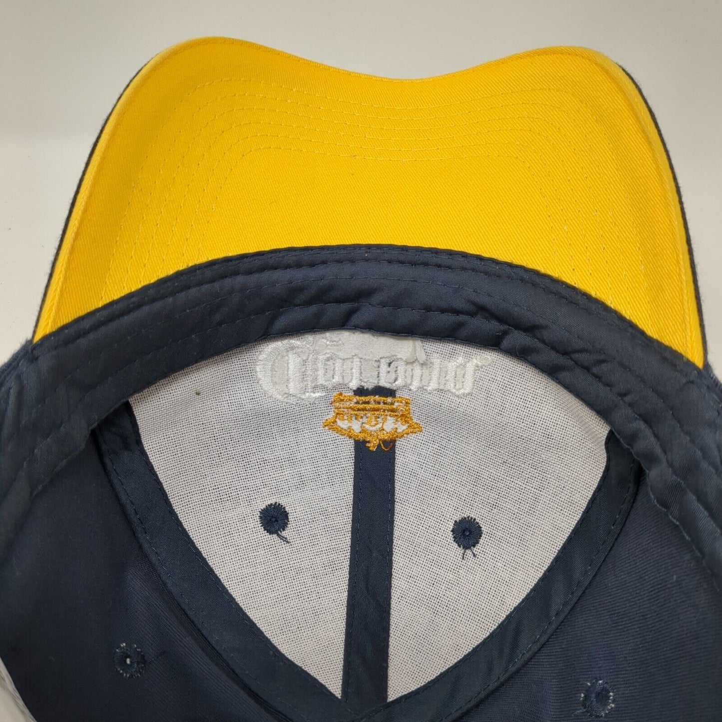 Corona Extra Strapback Hat Blue One Size Adjustable Embroidered 6 Panel Cotton