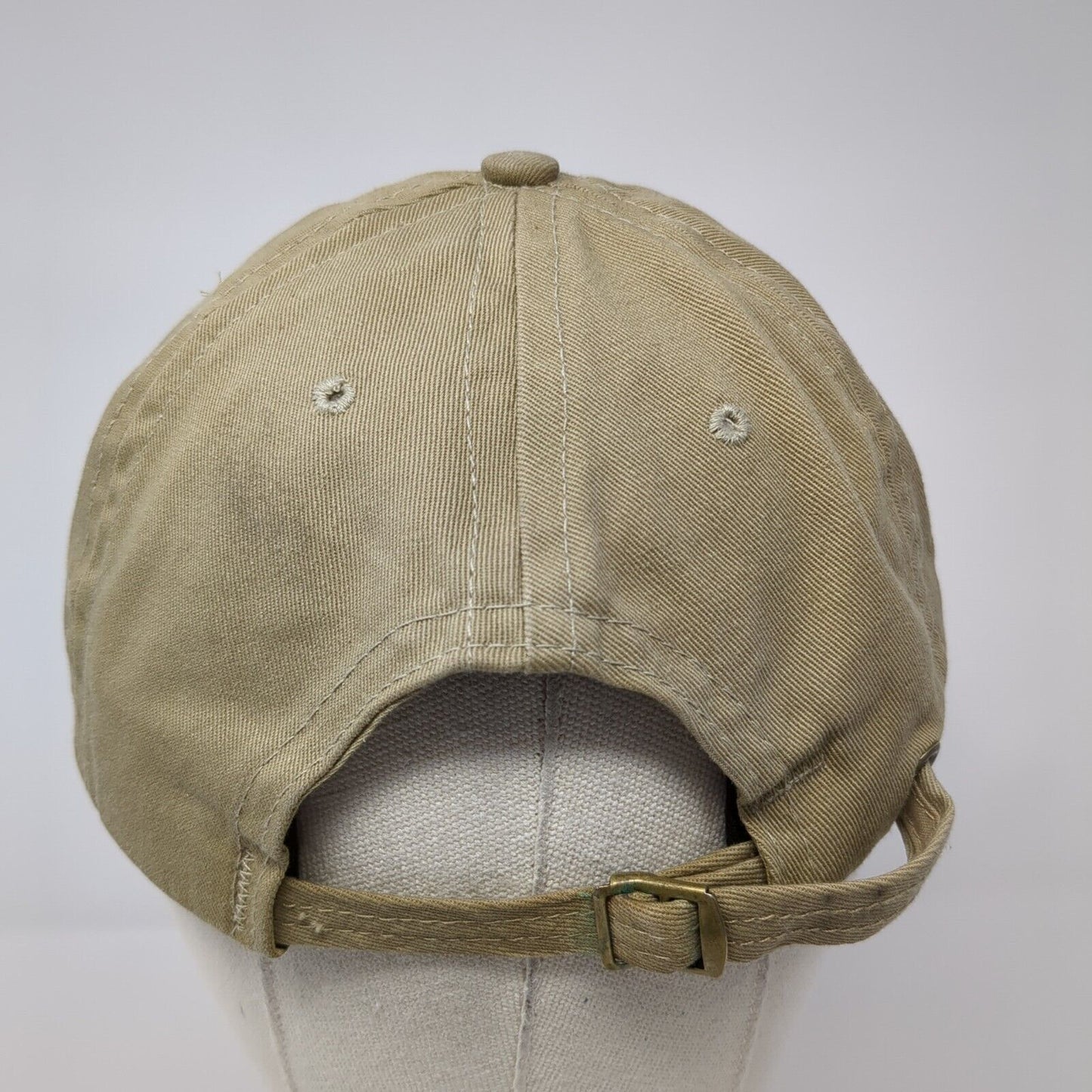Boeing Slideback Hat Tan One Size Adjustable Embroidered Patriotic 6 Panel