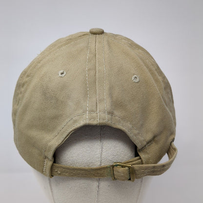 Boeing Slideback Hat Tan One Size Adjustable Embroidered Patriotic 6 Panel