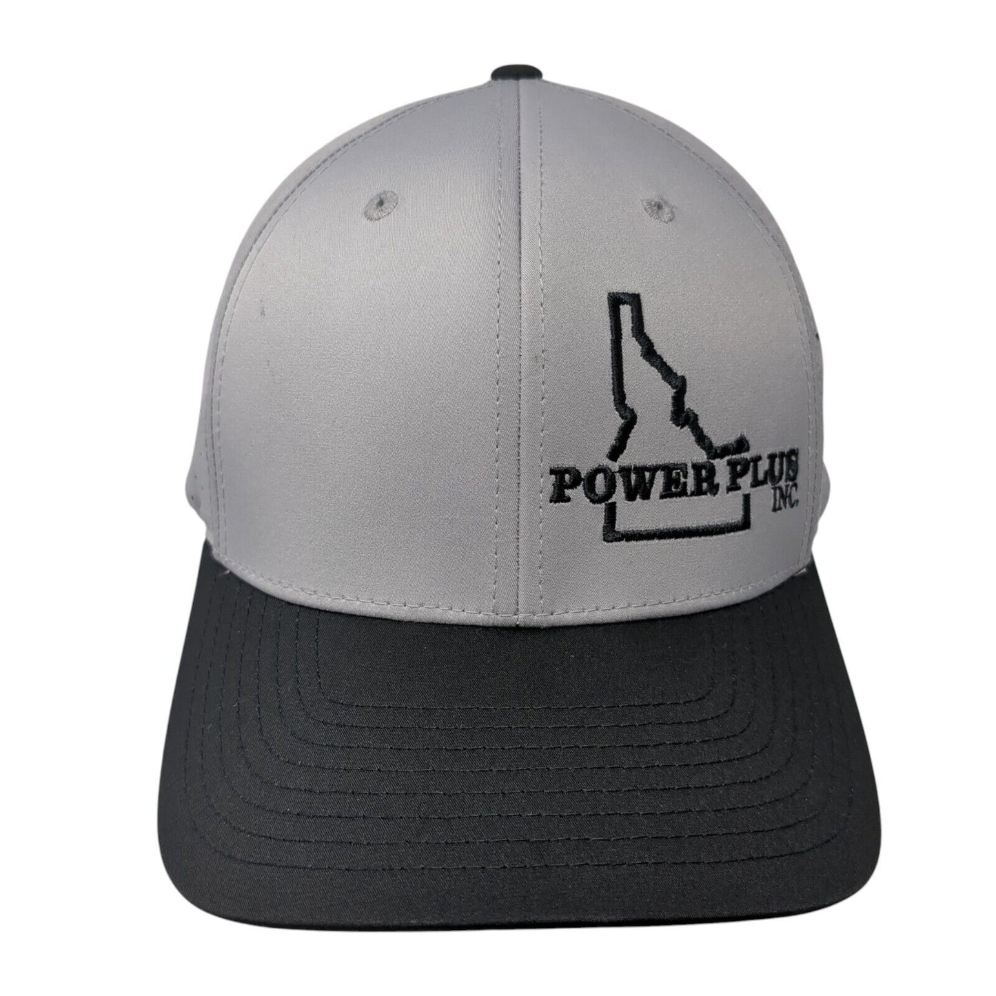 Power Plus Inc Idaho Snapback Hat Gray M/L Flexfit Breathable Richardson