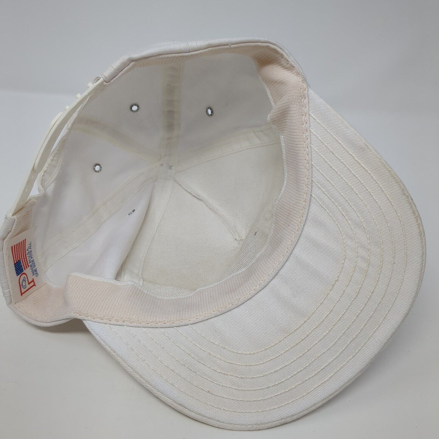 Idaho USA 25 1890-1990 Snapback Hat White One Size Adjustable Vented Holes