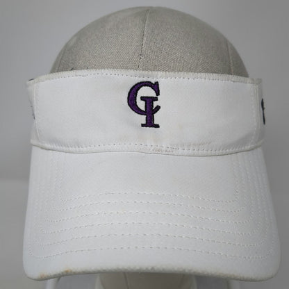 Under Armour Visor White One Size Purple Softball Logo Strapback Athletic Hat