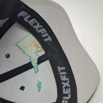 Idaho Gun Fitted Mesh Back Trucker Hat Black One Size Flexfit Yupoong